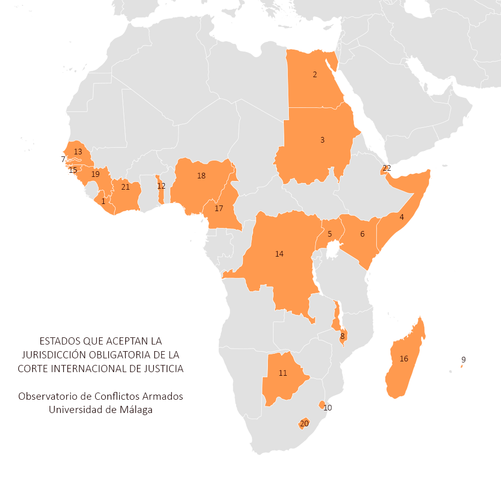 Jurisdicción Obligatoria de la Corte Internacional de Justicia en África